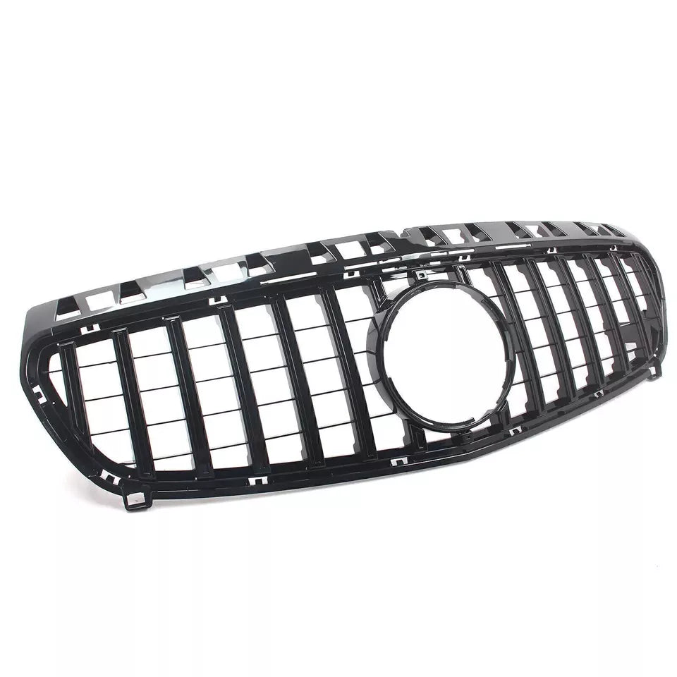 Mercedes A W176 Front Panamericana GT GTR Grill 2013-2015 Gloss Black