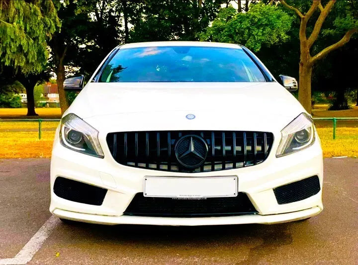 Mercedes A W176 Front Panamericana GT GTR Grill 2013-2015 Gloss Black