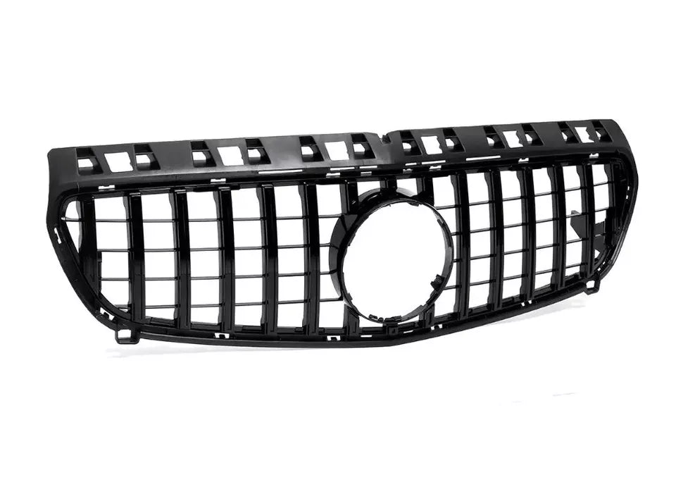 Mercedes A W176 Front Panamericana GT GTR Grill 2013-2015 Gloss Black