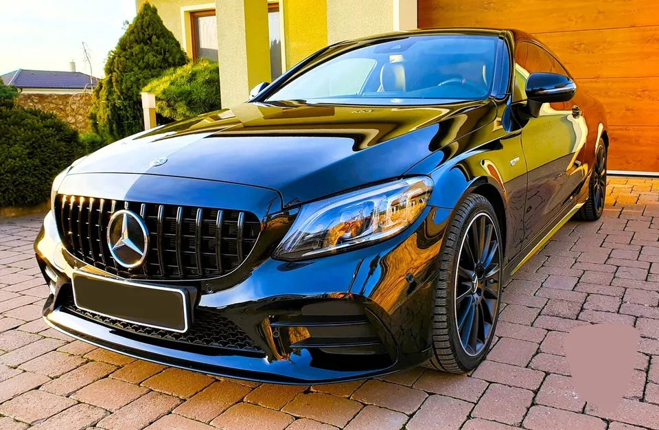 Mercedes C Class W205 Panamericana GT GTR Grill 2019-2021 Gloss Black