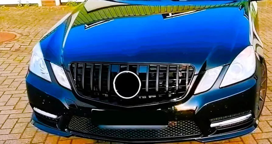 Mercedes E Class W207 Panamericana GT Grill 2009-2013 Gloss Black