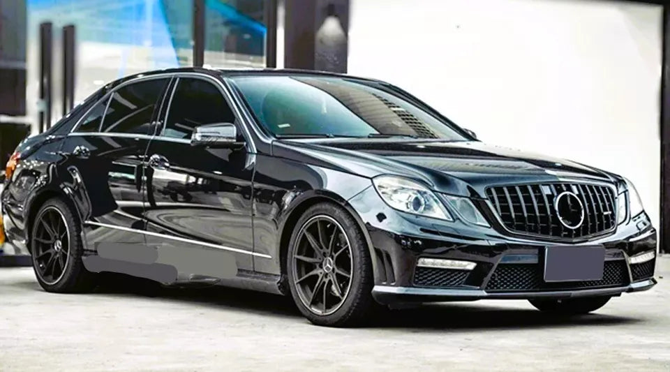 Mercedes E Class W212 Panamericana GT GTR Grill 2009-2013 Gloss Black