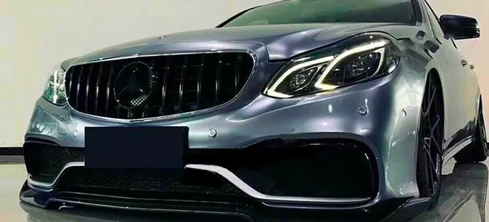 Mercedes E Class W212 Panamericana GT GTR Grill 2013-2016 Gloss Black