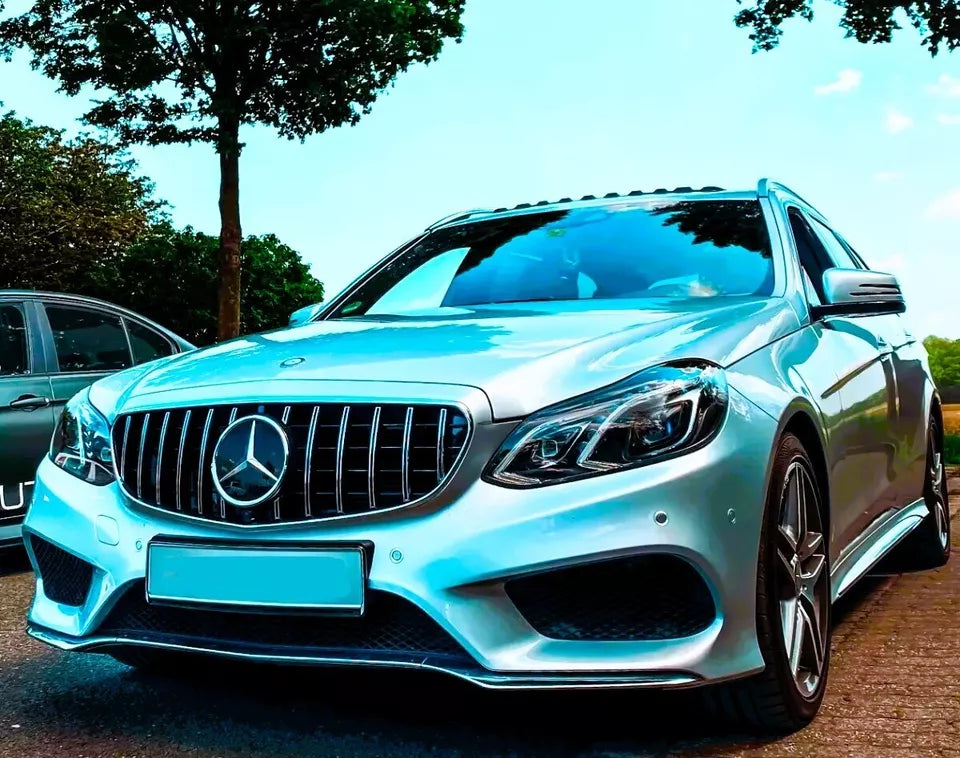 Mercedes E Class W212 Panamericana GT GTR Grill 2013-2016 Gloss Black