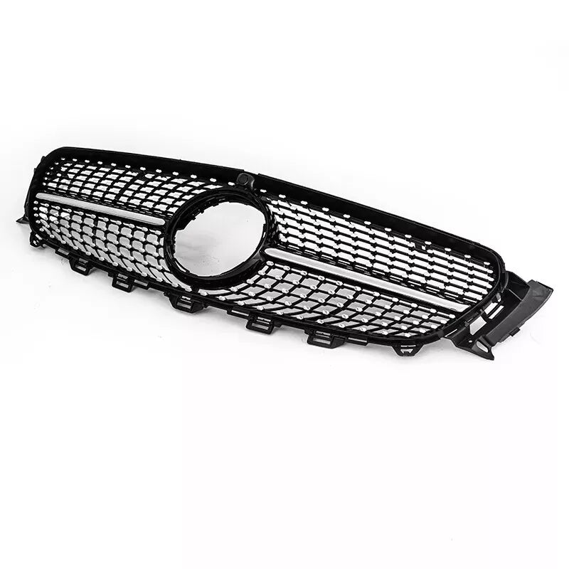Mercedes E Class W213 C238 Front Diamond Grill 2016-2019 Gloss Black