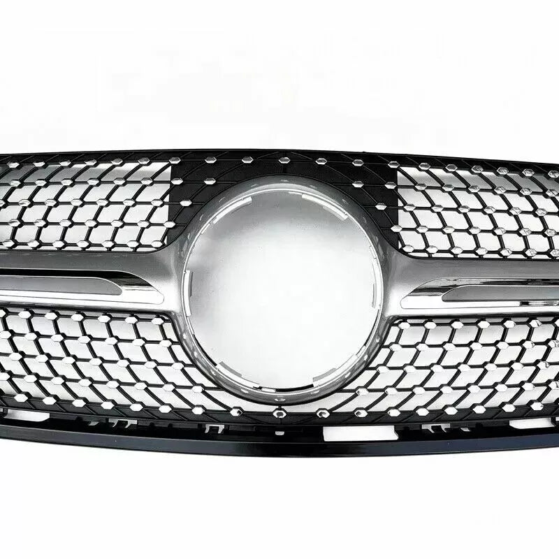Mercedes X Class BR470 W470 Front Diamond Grill 2015-2019 Gloss Black