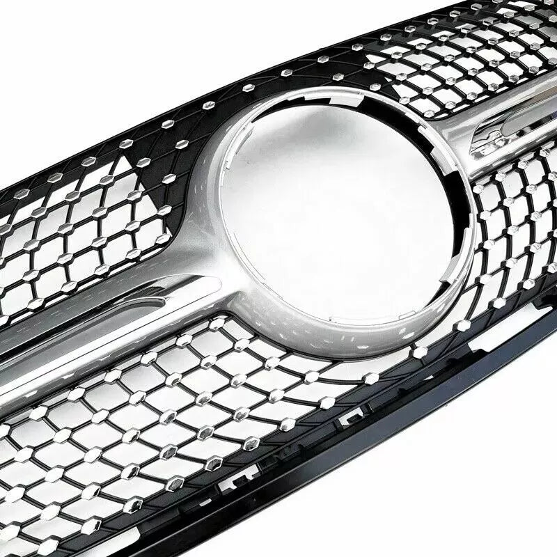 Mercedes X Class BR470 W470 Front Diamond Grill 2015-2019 Gloss Black