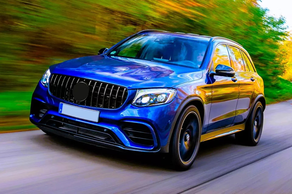 Mercedes GLC W253 Panamericana GT GTR Grill 2015-2019 Gloss Black