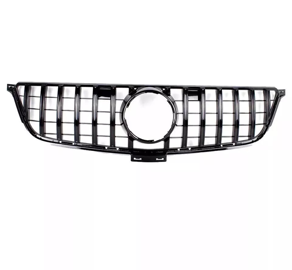 Mercedes GLE W166 Panamericana GT GTR Grill 2015-2019 Gloss Black