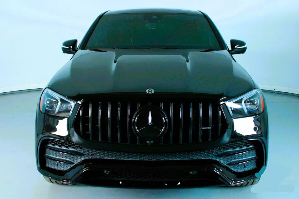 Mercedes GLE W167 Panamericana GT GTR Grill 2019-2024 Gloss Black