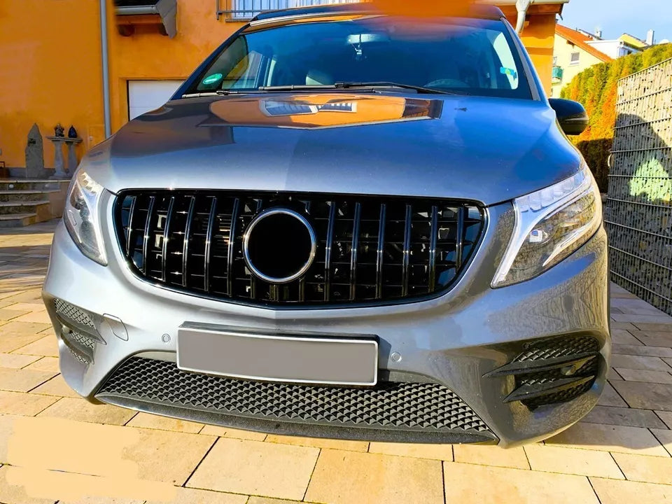 Mercedes Vito W447 Panamericana GT GTR Grill 2014-2019 Gloss Black
