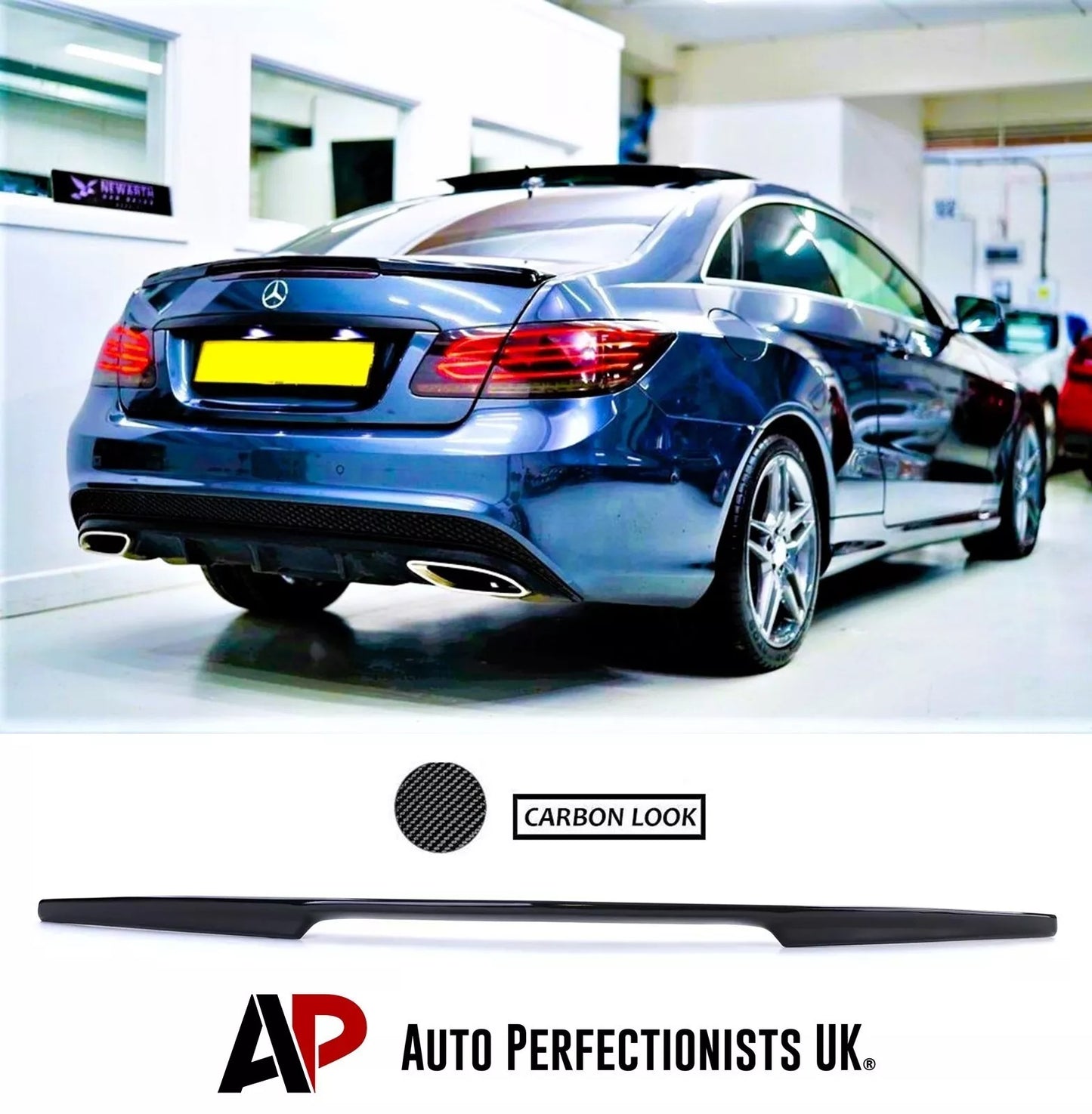 Mercedes Benz E Class Coupe Car Rear Spoiler 2009-2017 Carbon Fibre