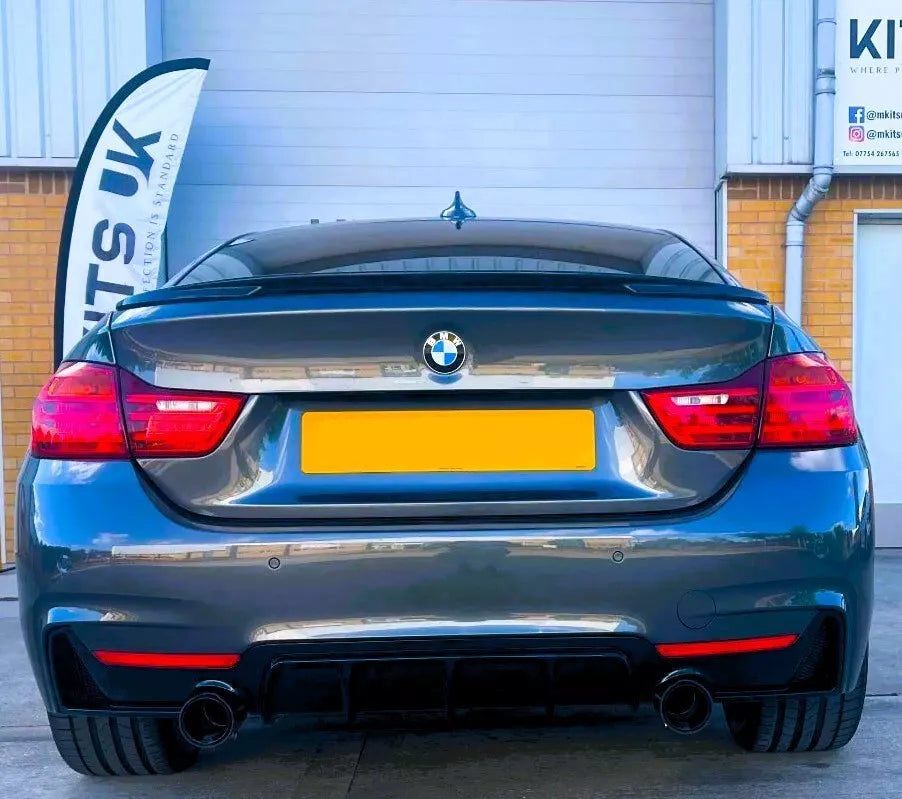 BMW 4 Series Gran Coupe F36 Rear Boot Spoiler 13-20 ABS Gloss Black