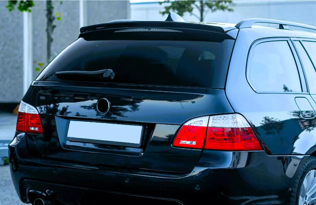 BMW 5 Series E61 Estate Rear Roof Spoiler 2003-2010 ABS Gloss Black