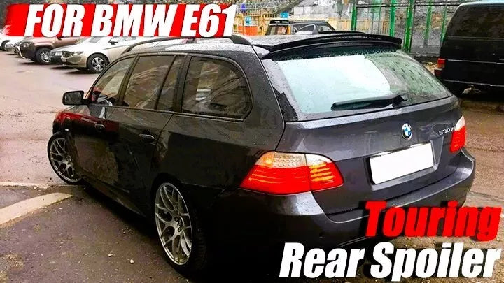 BMW 5 Series E61 Estate Rear Roof Spoiler 2003-2010 ABS Gloss Black