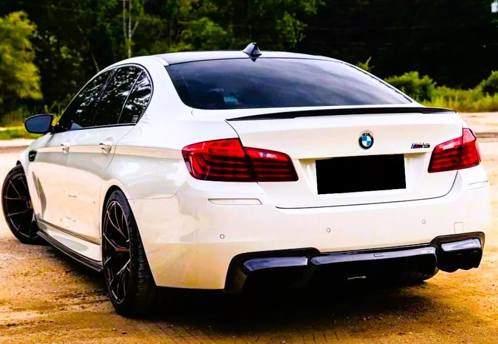 BMW 5 Series F10 M5 Rear Boot Spoiler P Style 2010-17 ABS Gloss Black