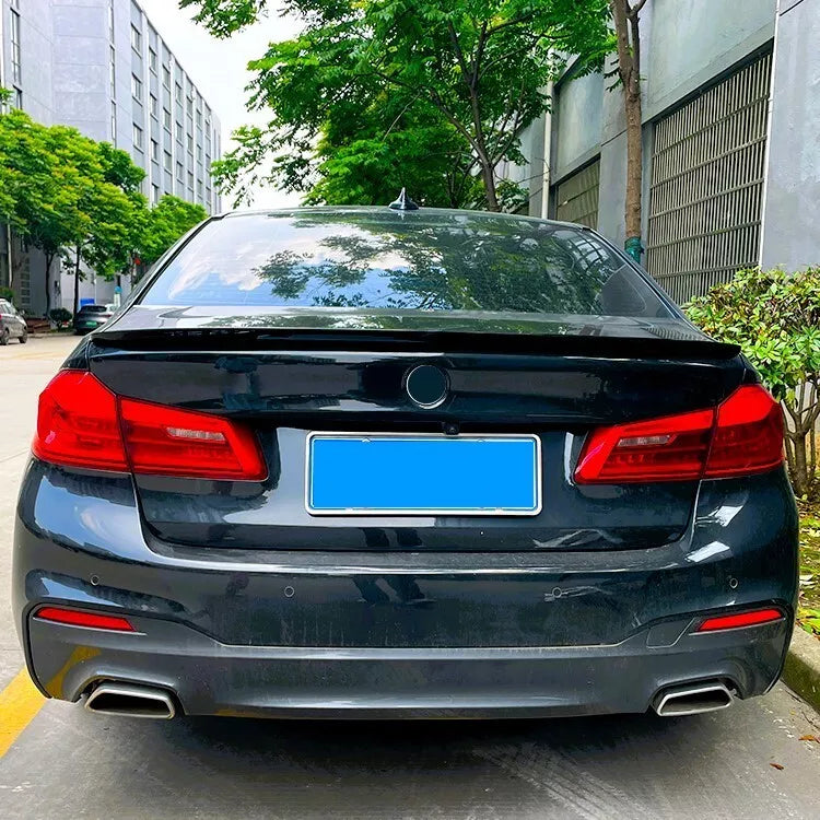 BMW 5 Series G30 M5 Rear Boot Spoiler P Style 2016-24 ABS Gloss Black