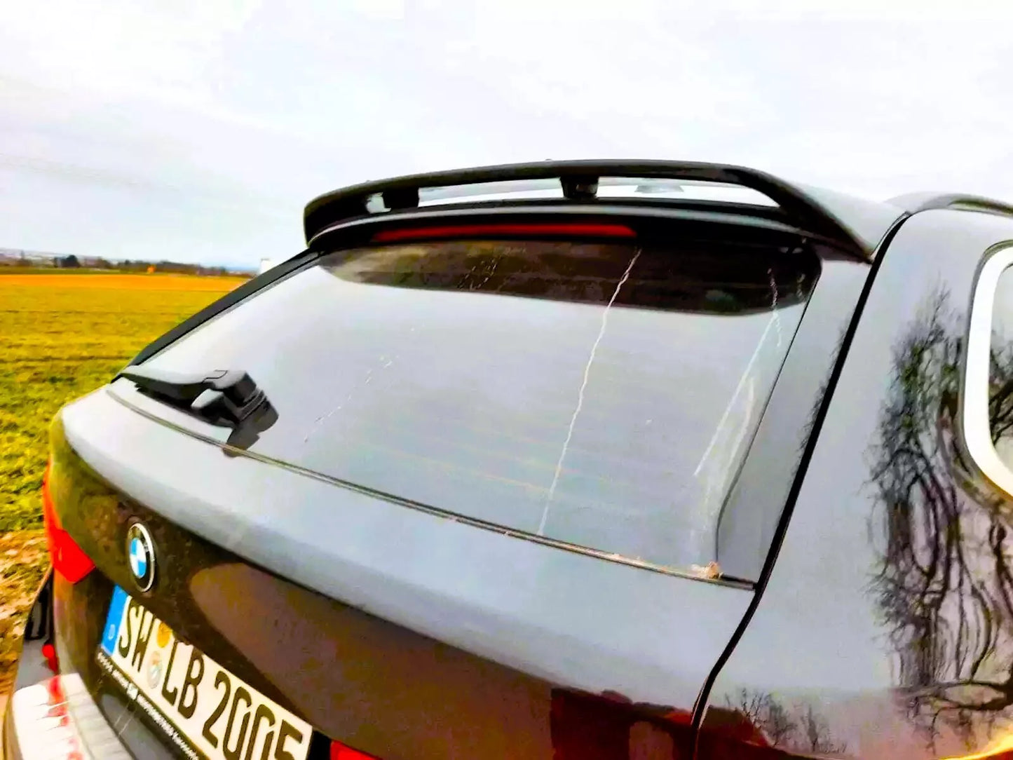 BMW 5 Series G31 Estate Rear Roof Spoiler 2016-2024 ABS Gloss Black