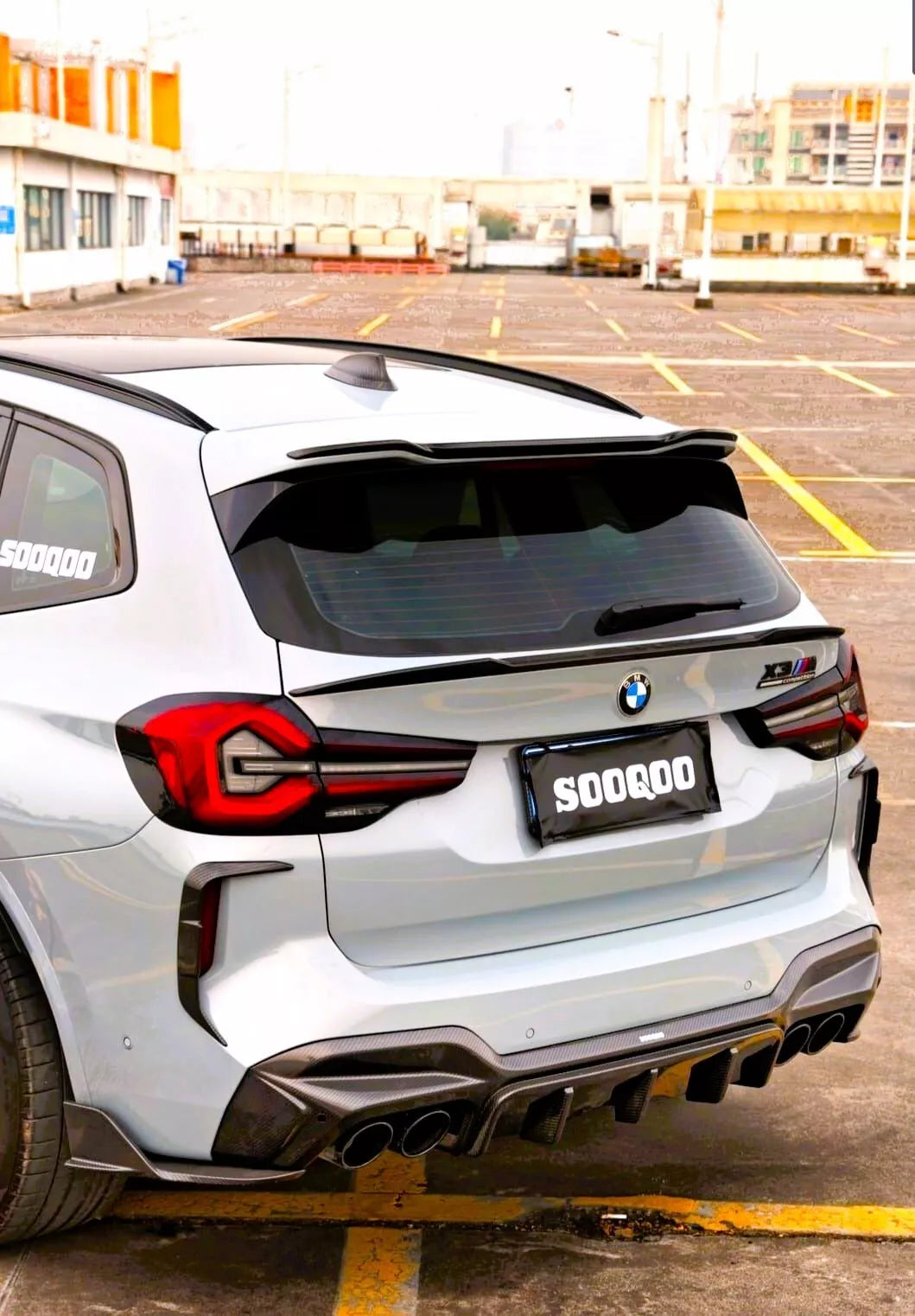 BMW X3 G01 X3M F97 Rear Mid Boot Spoiler 2017-2024 ABS Gloss Black