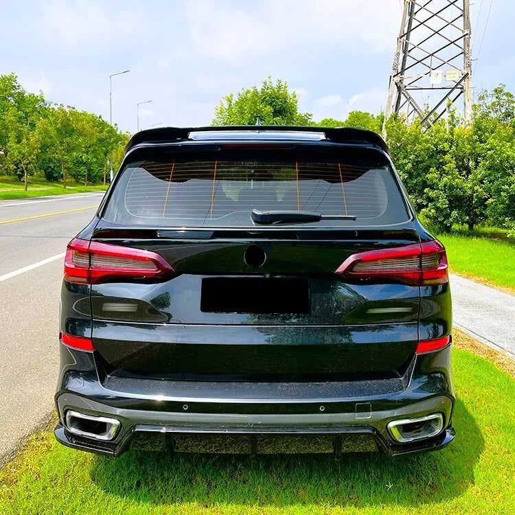 BMW X5 G05 X5M F95 Rear Mid Wing Spoiler 2018-2024 ABS Gloss Black