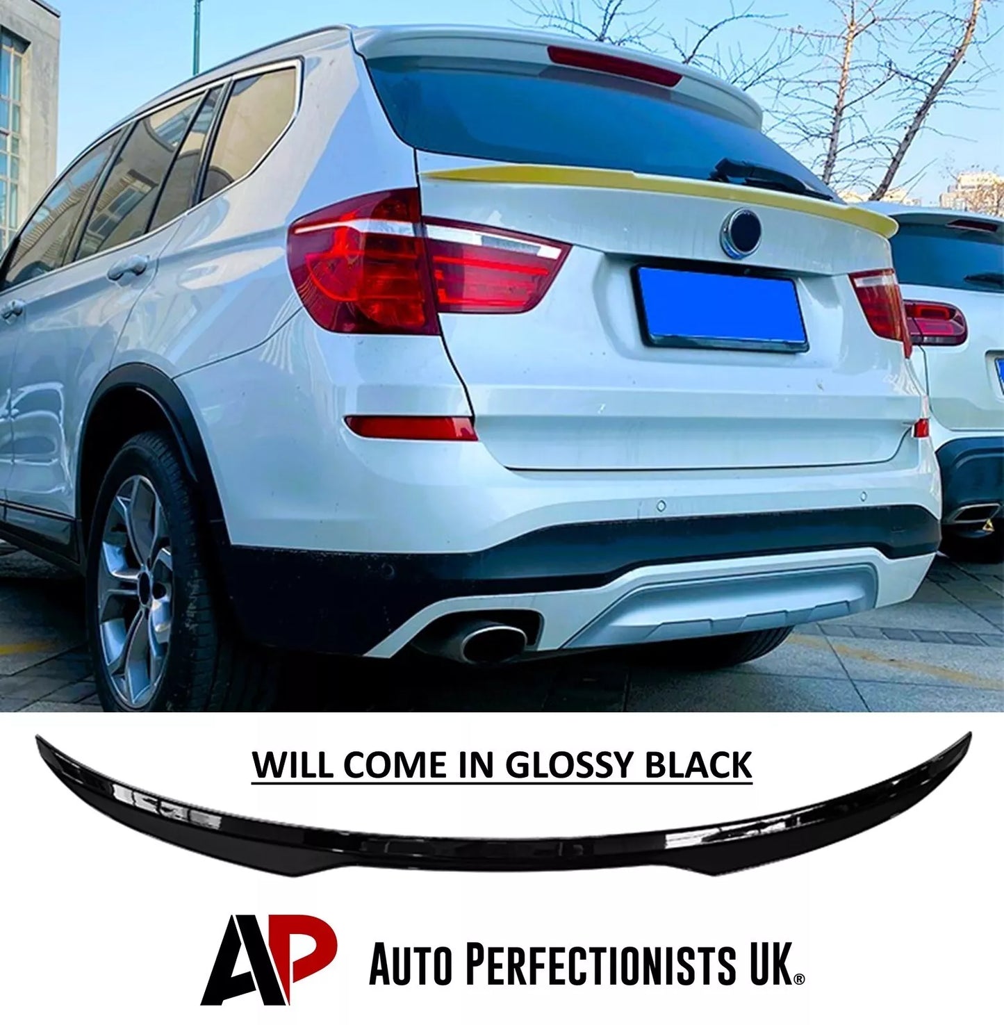 BMW X3 F25 Rear Mid Wing Boot Spoiler 2010-2017 ABS Gloss Black