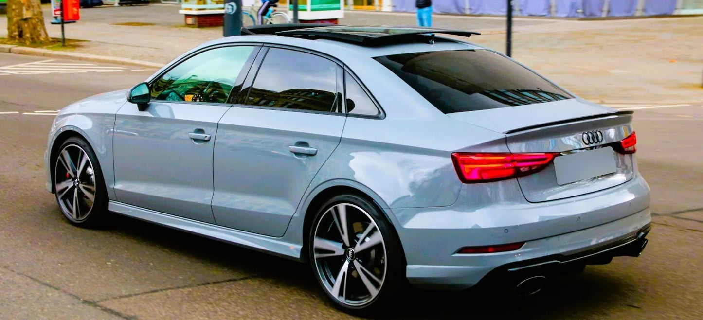 Audi A3 S3 RS3 8V Saloon Rear Boot Spoiler 13-20 ABS Gloss Black