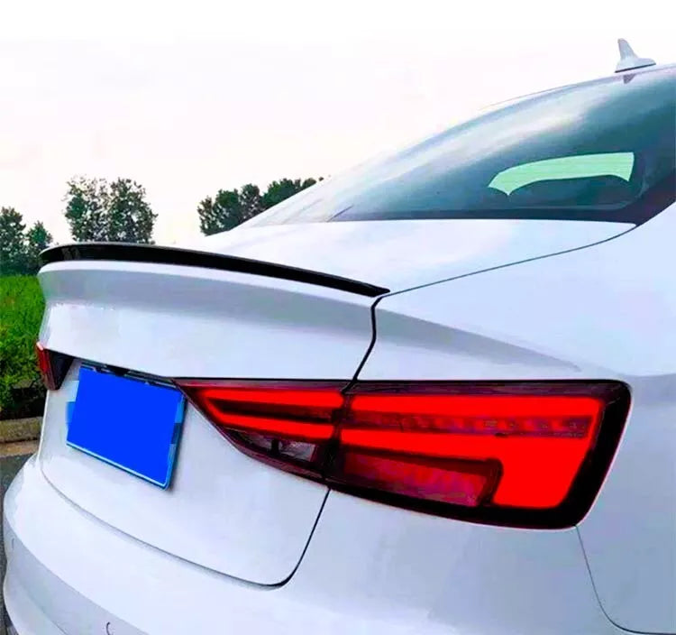 Audi A3 S3 RS3 8V Saloon Rear Boot Spoiler 13-20 ABS Gloss Black