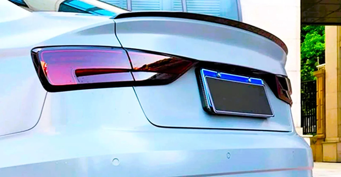 Audi A3 S3 RS3 8V Saloon Rear Boot Spoiler 13-20 ABS Gloss Black