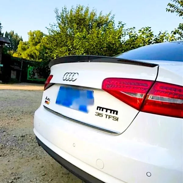 Audi A4 B8.5 Rear S4 Style Boot Spoiler Wing 2012-2016 ABS Gloss Black