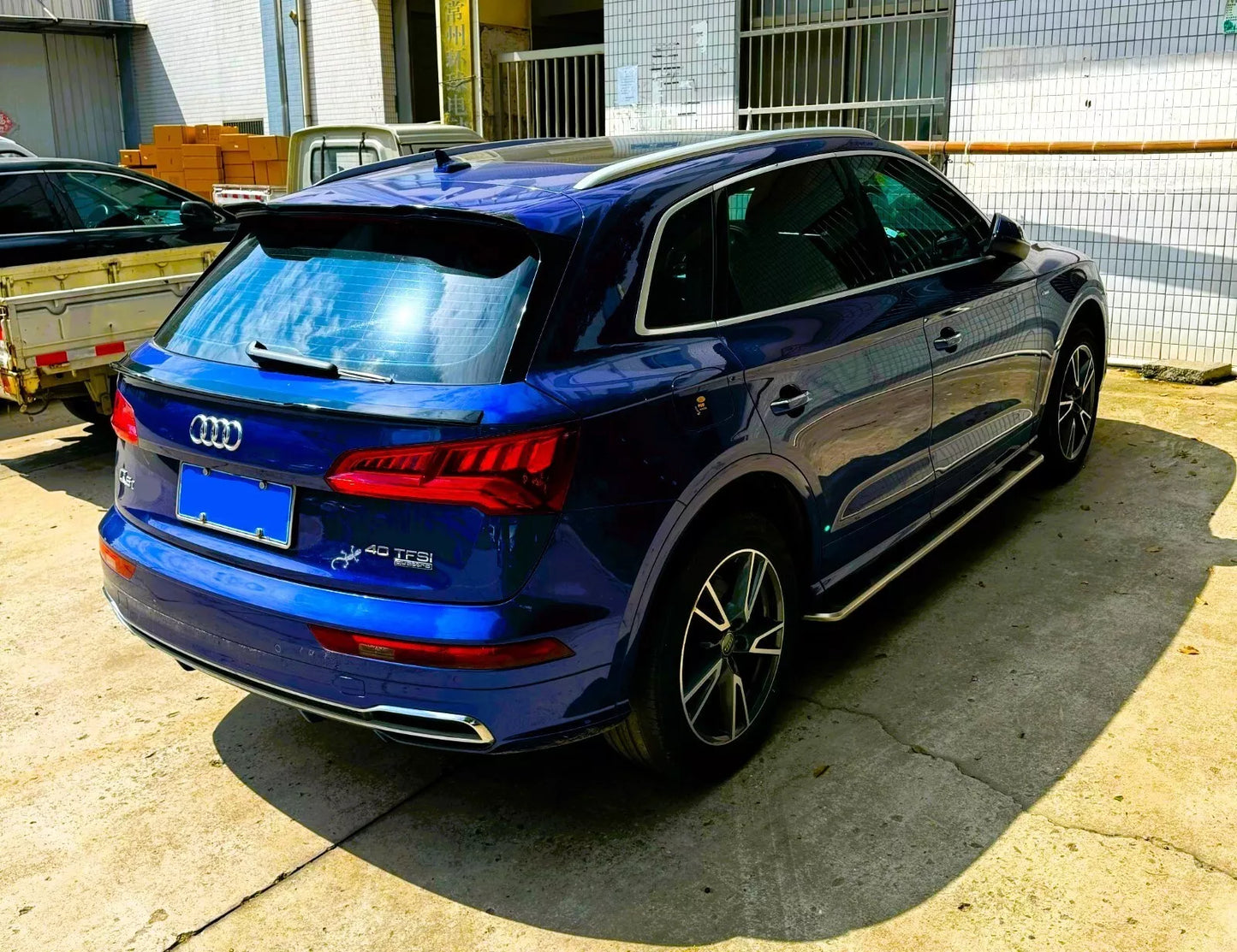 Audi Q5 SQ5 S Line Rear Mid Wing Spoiler 2017-2024 ABS Gloss Black