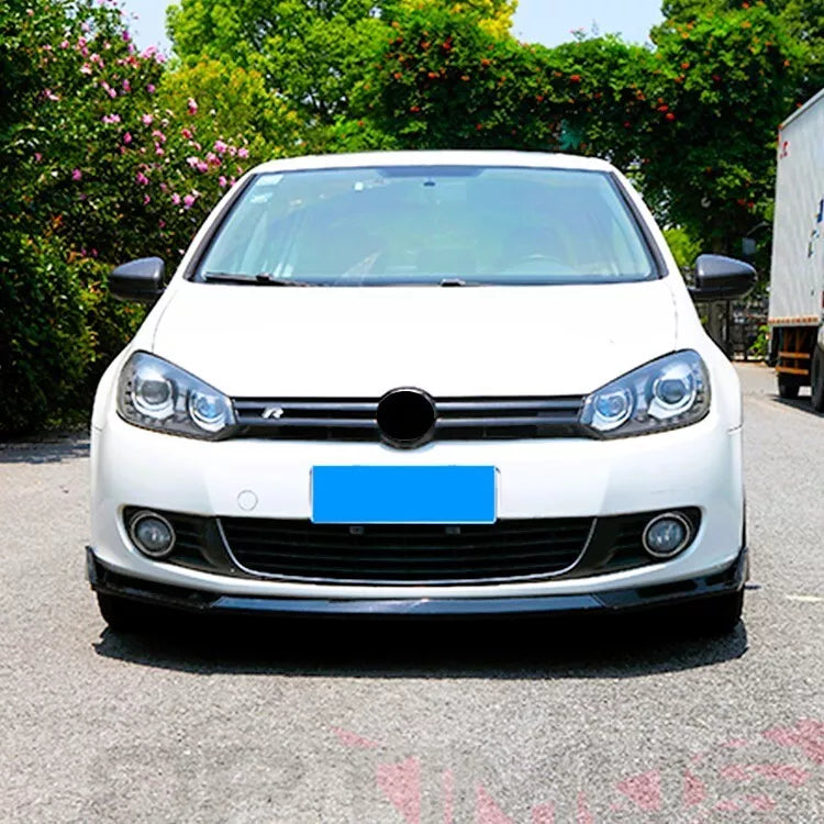 VW Golf MK6 TSI TDI Front Splitter Lip Kit 2008-2013 ABS Gloss Black