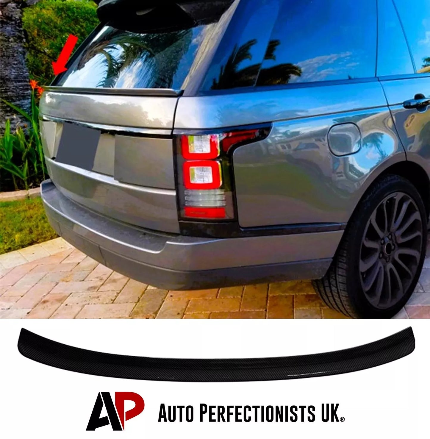Range Rover L405 Rear Mid Wing Boot Spoiler 2013-2021 ABS Gloss Black
