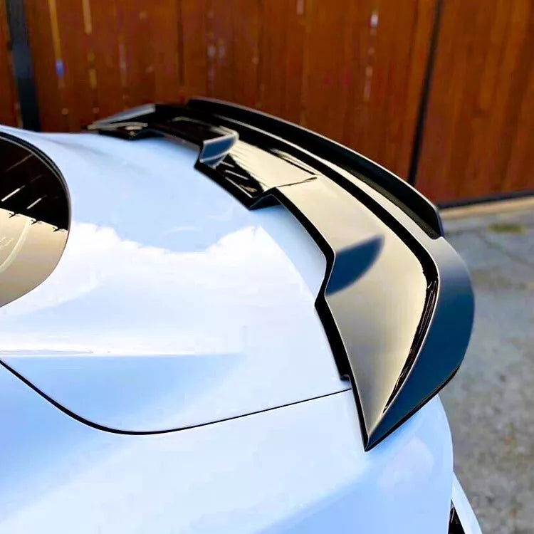 Ford Mustang GT500 Rear Spoiler with Gurney Flap 15-20 ABS Gloss Black