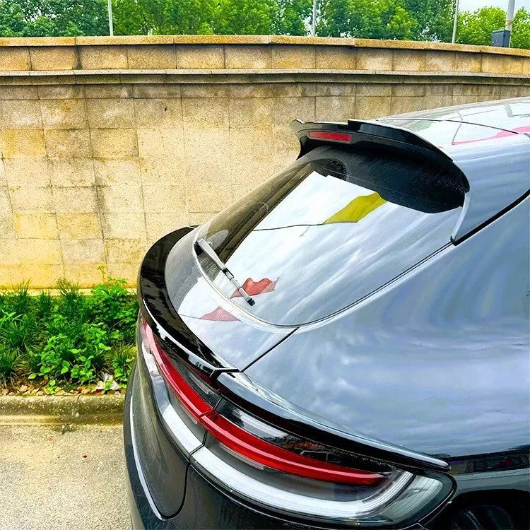 Porsche Macan Rear Mid Wing Boot Spoiler Kit 2019-2021 ABS Gloss Black