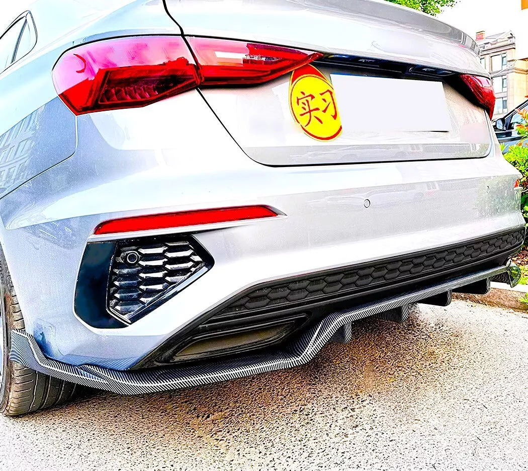 Audi S3 A3 8Y Saloon Rear Diffuser Lip 2020-2024 ABS Gloss Black