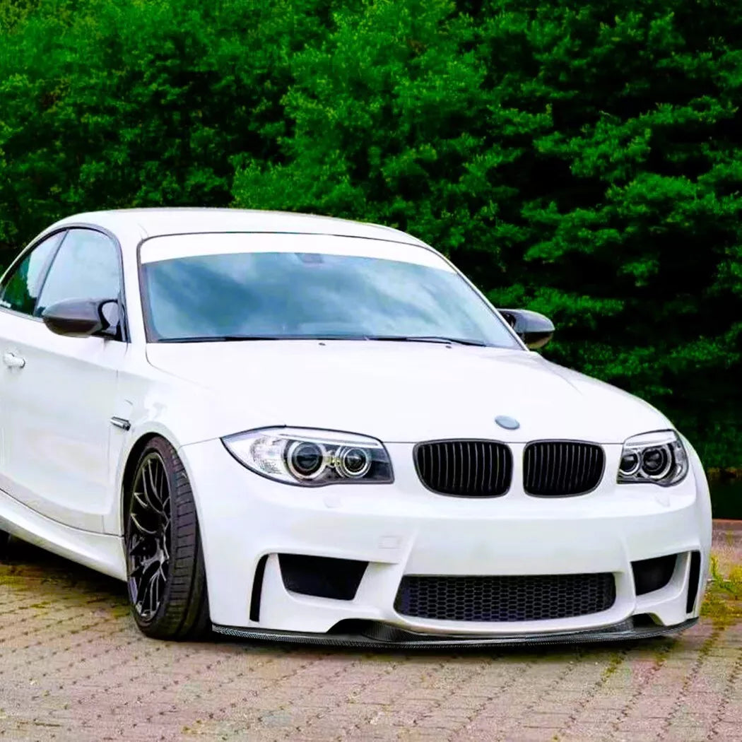 BMW 1M E82 Coupe Front Splitter M Perf Kit 2007-2013 ABS Gloss Black