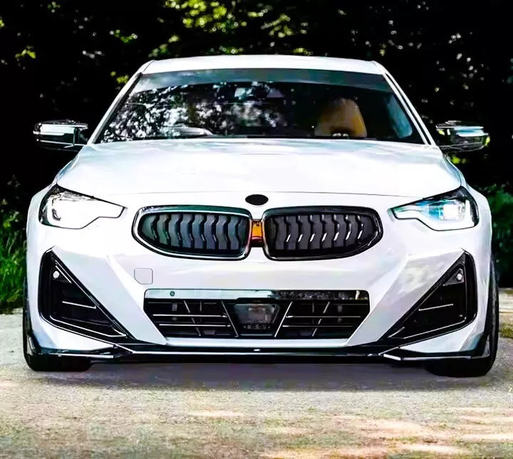 BMW 2 Series G42 G43 Front Splitter M Sport Kit ABS Gloss Black