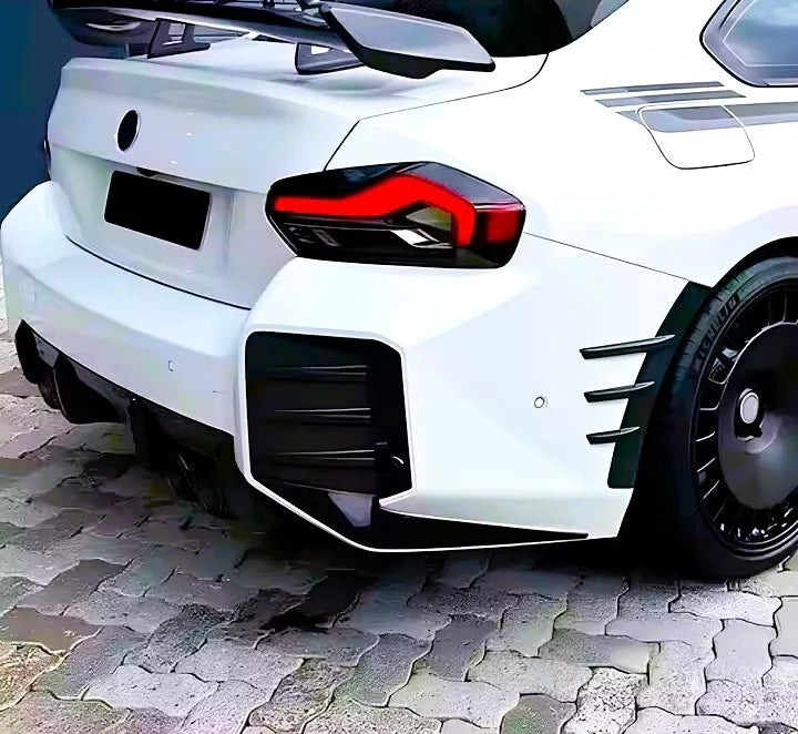 BMW M2 G87 Rear Corner Diffuser Vents Kit 2023-2024 ABS Gloss Black