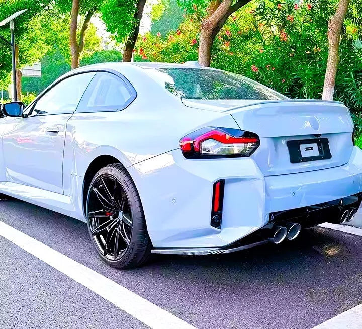 BMW M2 G87 Rear Corner Side Spats Diffuser Kit ABS Gloss Black
