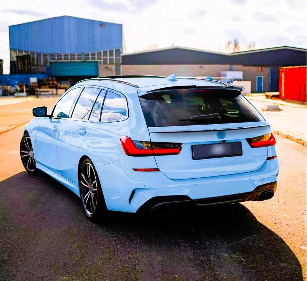 BMW 3 Series G21 Estate Rear Roof Spoiler Wing Kit ABS Gloss Black