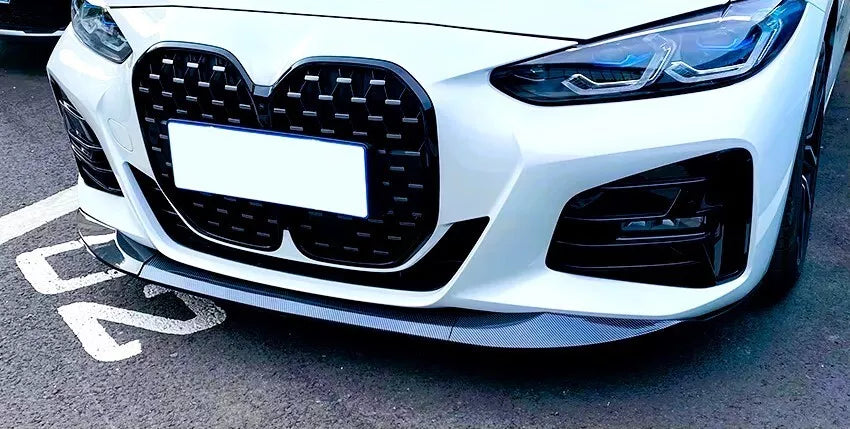 BMW 4 Series G22 G23 Front Splitter M Sport 2020-2024 ABS Gloss Black