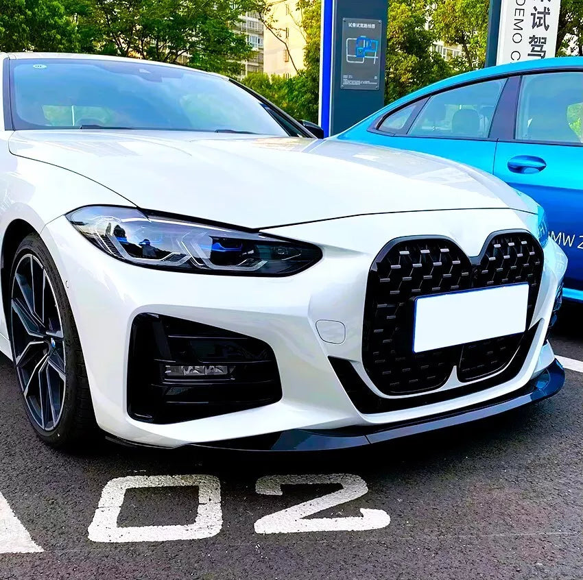 BMW 4 Series G22 G23 Front Splitter M Sport 2020-2024 ABS Gloss Black