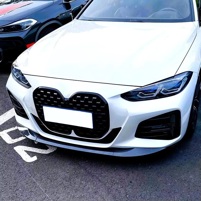 BMW 4 Series G22 G23 Front Splitter M Sport 2020-2024 ABS Gloss Black