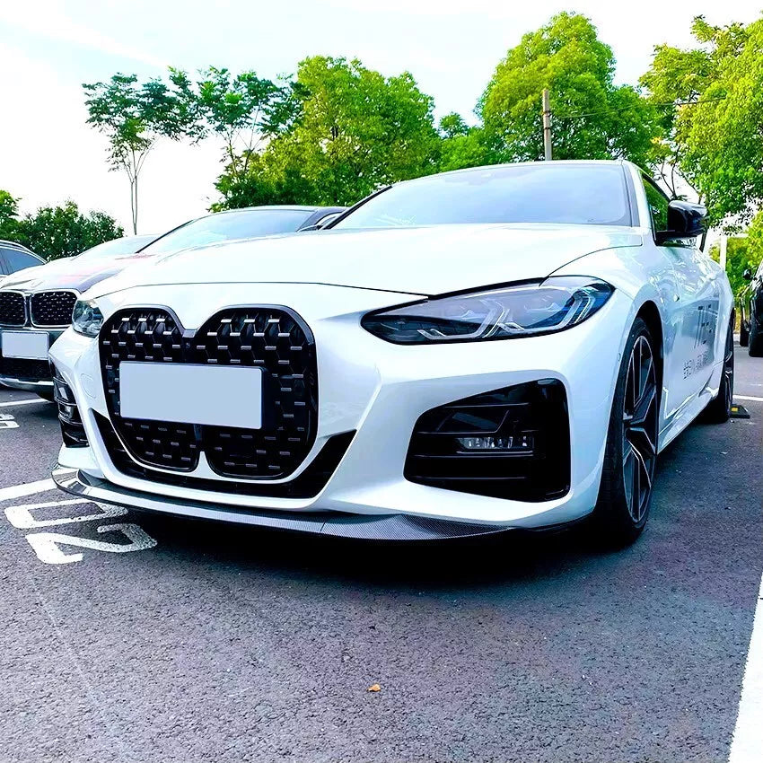 BMW 4 Series G22 G23 Front Splitter M Sport 2020-2024 ABS Gloss Black