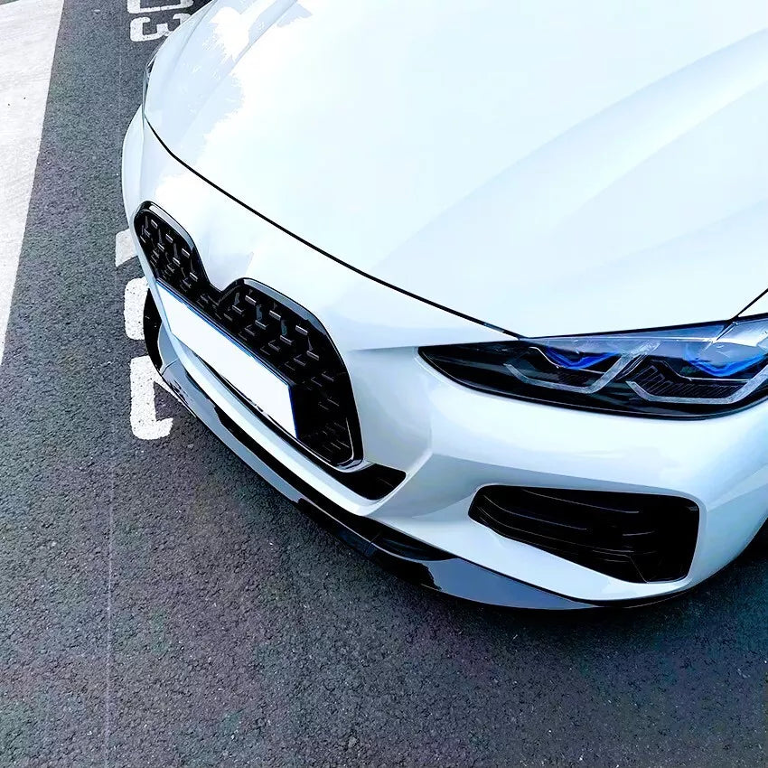 BMW 4 Series G22 G23 Front Splitter M Sport 2020-2024 ABS Gloss Black