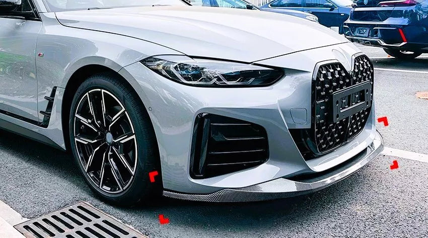 BMW 4 Series G26 Gran Coupe Front Splitter 20-24 ABS Gloss Black