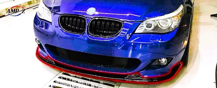 BMW 5 Series E60 Front Splitter M Sport Kit 2003-2010 ABS Gloss Black