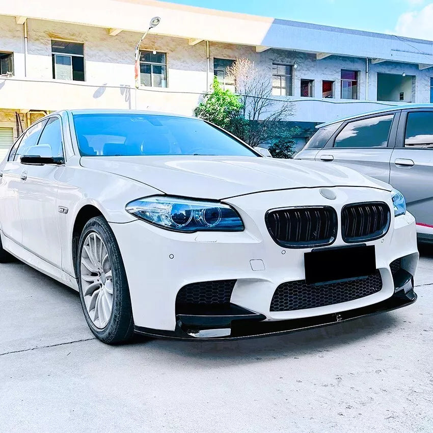 BMW M5 F10 Front Splitter Wing Kit 2010-2017 ABS Gloss Black
