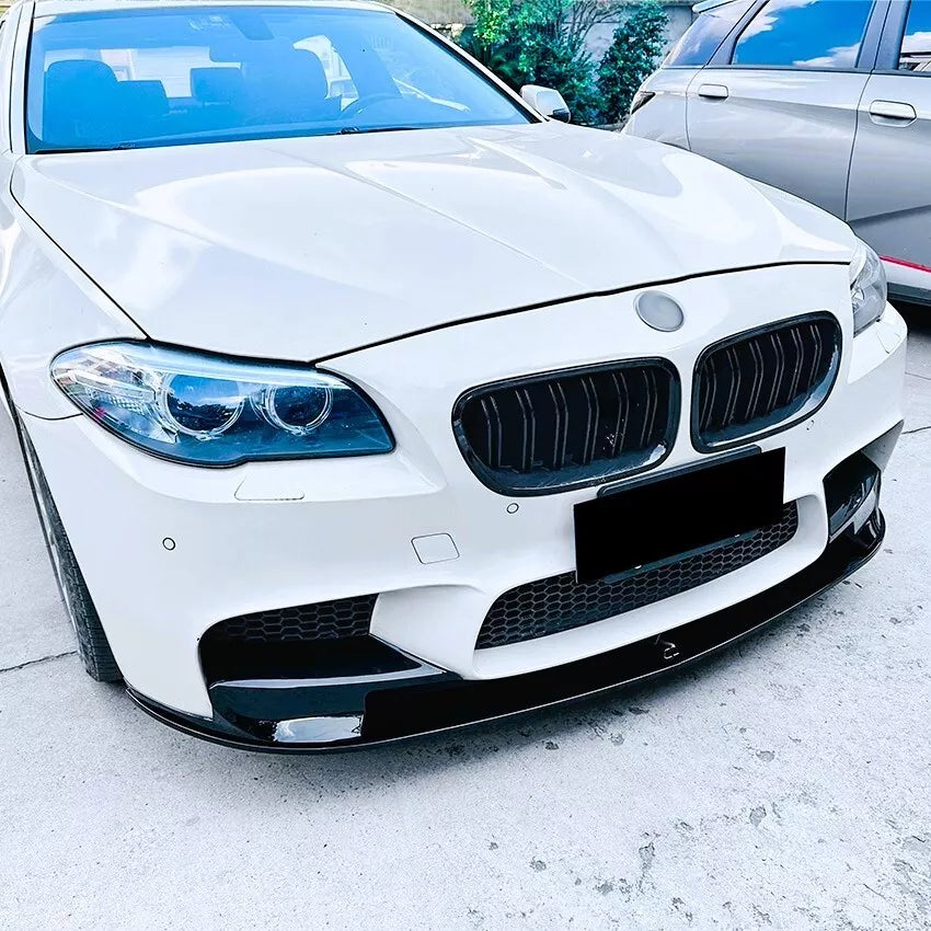 BMW M5 F10 Front Splitter Wing Kit 2010-2017 ABS Gloss Black