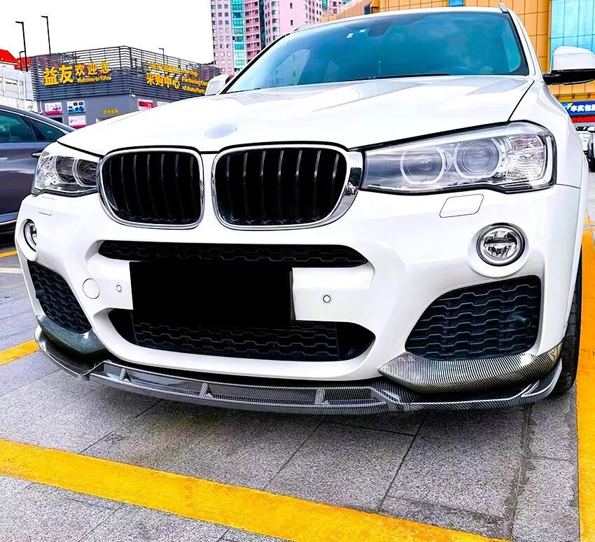 BMW X3 F25 Front Splitter M Sport Kit 2010-2017 ABS Gloss Black